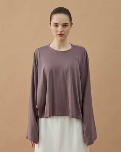 Süprem Crop Pelerin Bluz Menekşe 