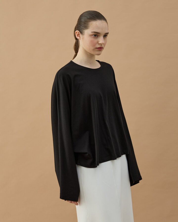 Süprem Crop Pelerin Bluz Siyah - Aybikestil (1)