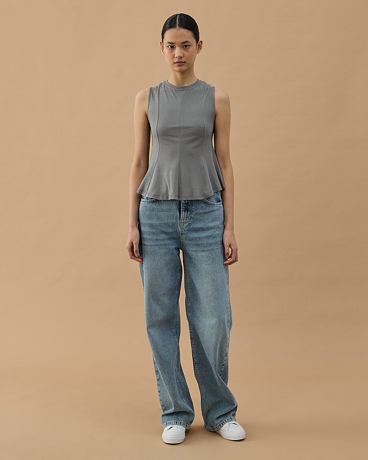 Süprem Kuplu Kolsuz Body Gri - Aybikestil (1)