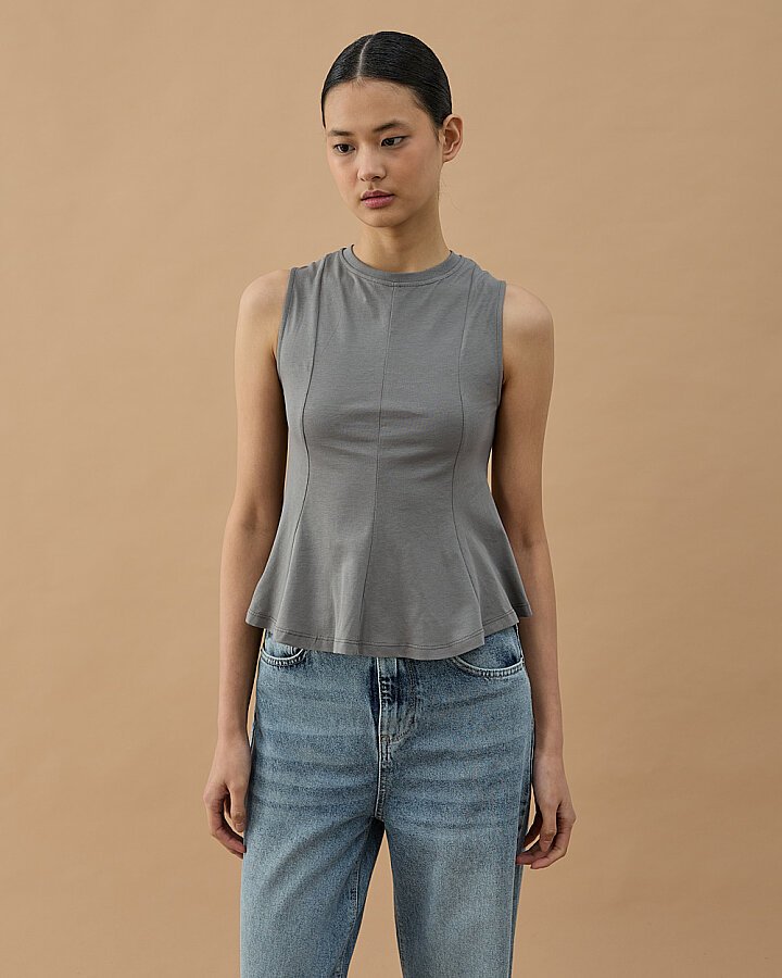 Süprem Kuplu Kolsuz Body Gri - Aybikestil (1)