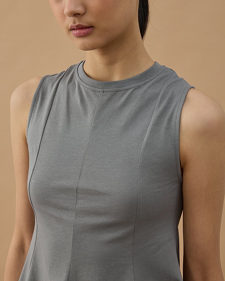 Süprem Kuplu Kolsuz Body Gri - Aybikestil (1)