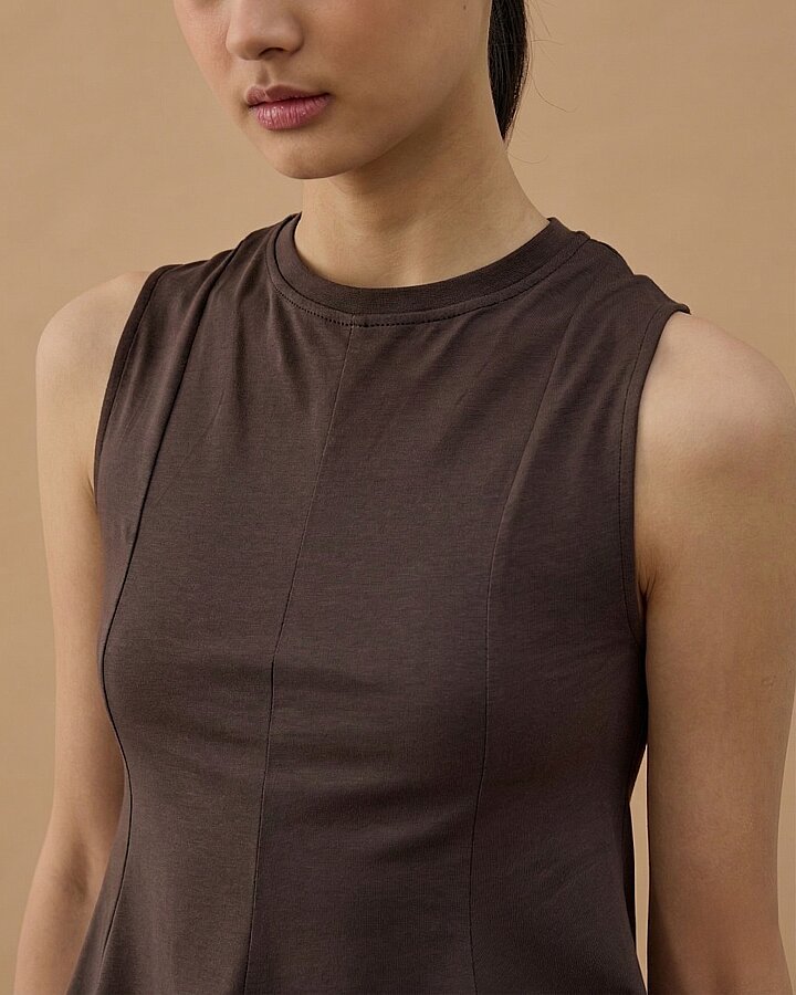 Süprem Kuplu Kolsuz Body Kahve - Aybikestil (1)