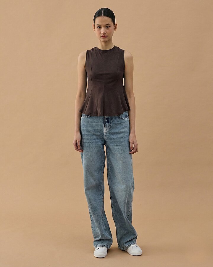 Süprem Kuplu Kolsuz Body Kahve - Aybikestil (1)