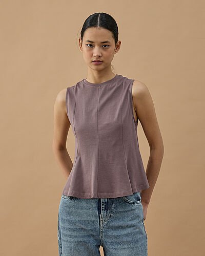 Süprem Kuplu Kolsuz Body Menekşe - Aybikestil