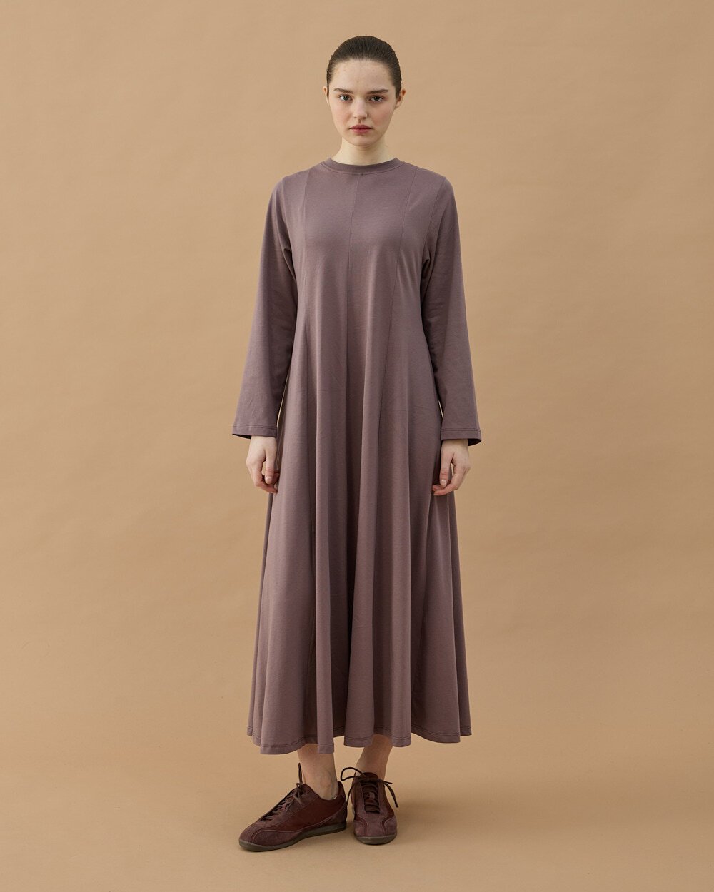 Süprem Kuplu Uzun Elbise Menekşe - Aybikestil