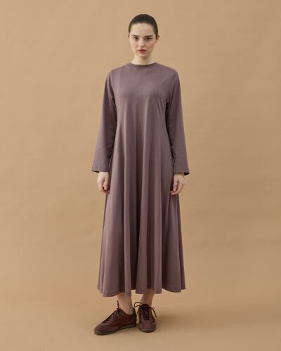 Süprem Kuplu Uzun Elbise Menekşe 