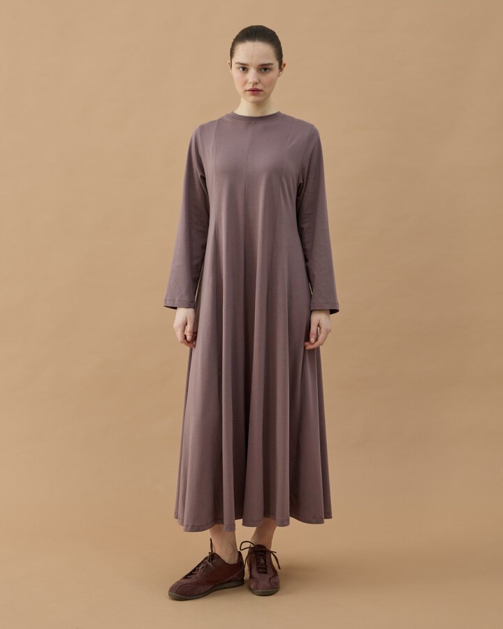 Süprem Kuplu Uzun Elbise Menekşe