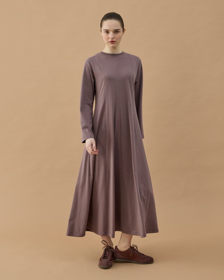 Süprem Kuplu Uzun Elbise Menekşe - Aybikestil (1)