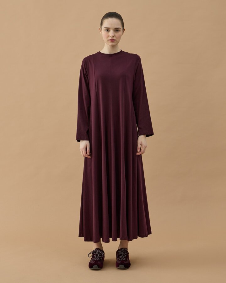 Süprem Kuplu Uzun Elbise Mürdüm - Aybikestil (1)