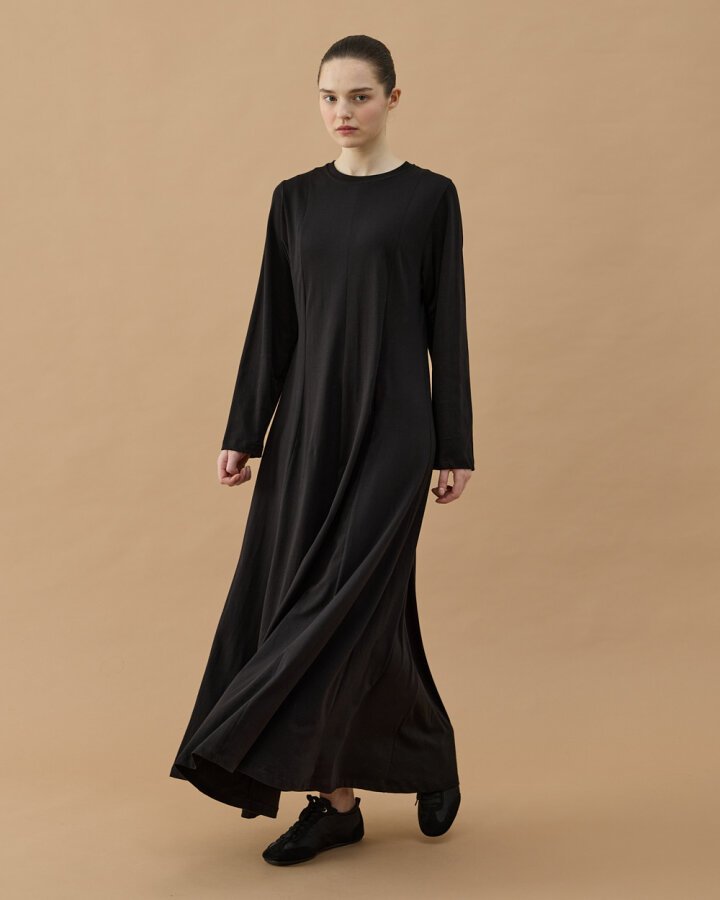 Süprem Kuplu Uzun Elbise Siyah - Aybikestil (1)