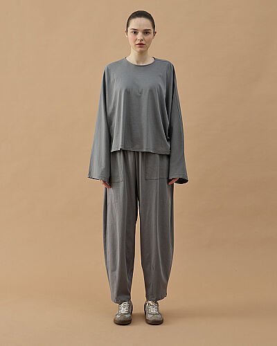 Süprem Pensli Balon Fit Eşofman Altı Gri - Aybikestil (1)