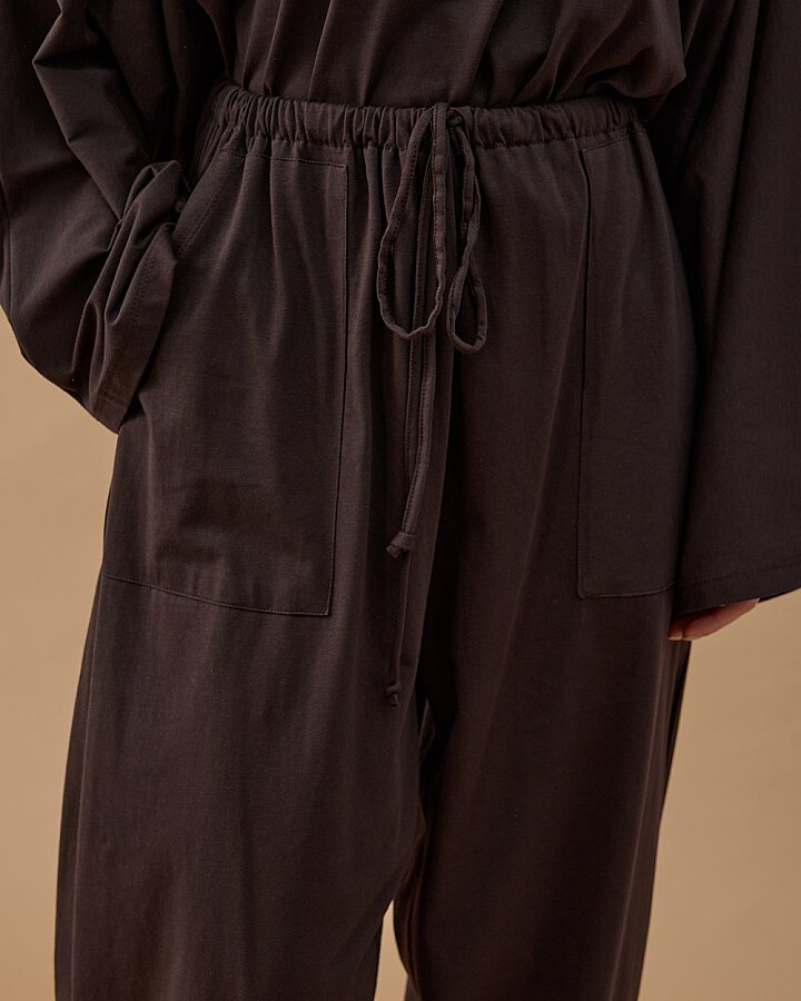 Süprem Pensli Balon Fit Eşofman Altı Kahve - Aybikestil (1)