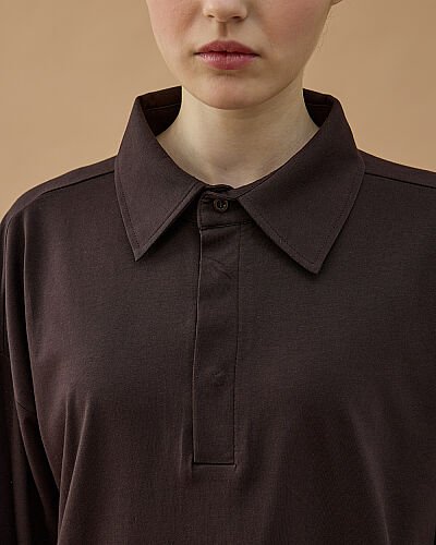 Süprem Polo Yaka Tshirt Kahve - Aybikestil (1)