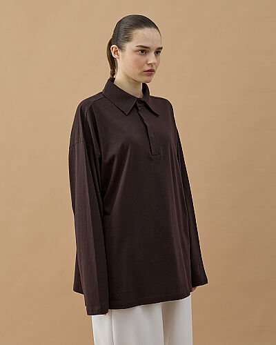 Süprem Polo Yaka Tshirt Kahve 