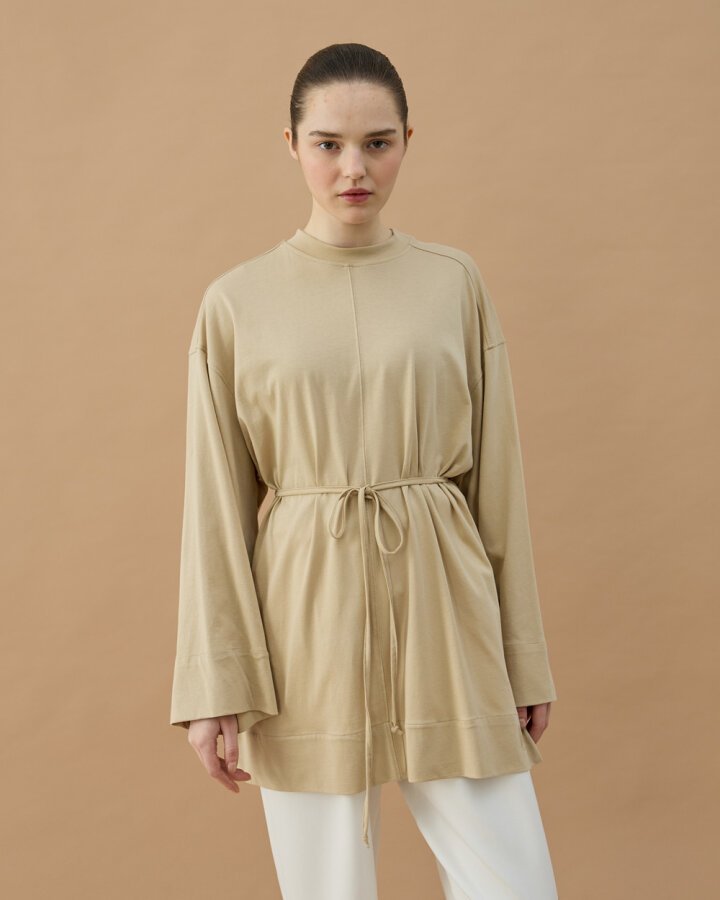 Süprem Pure Kesikli Tunik Bej