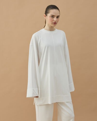 Süprem Pure Kesikli Tunik Ekru 