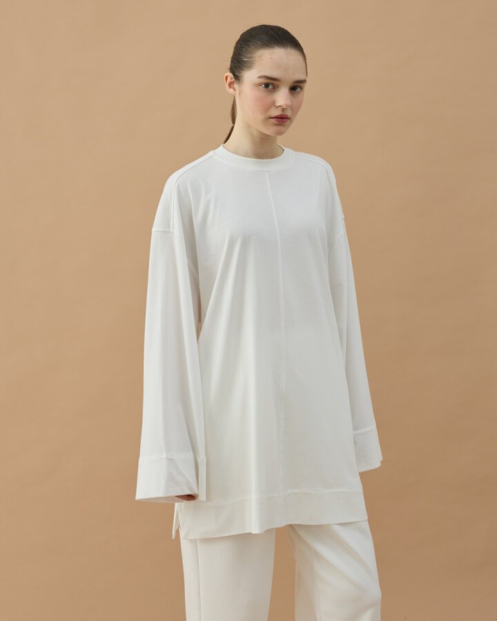 Süprem Pure Kesikli Tunik Ekru