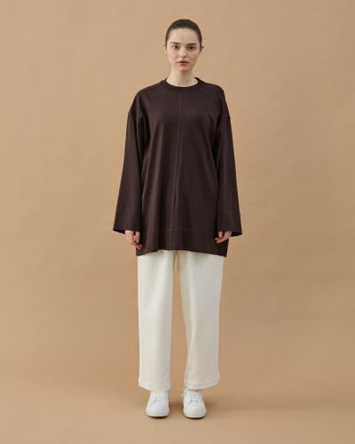 Süprem Pure Kesikli Tunik Kahve - Aybikestil (1)