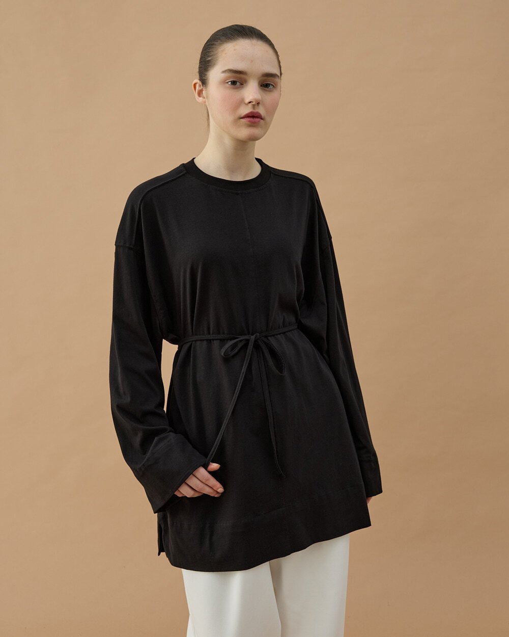 Süprem Pure Kesikli Tunik Siyah - Aybikestil