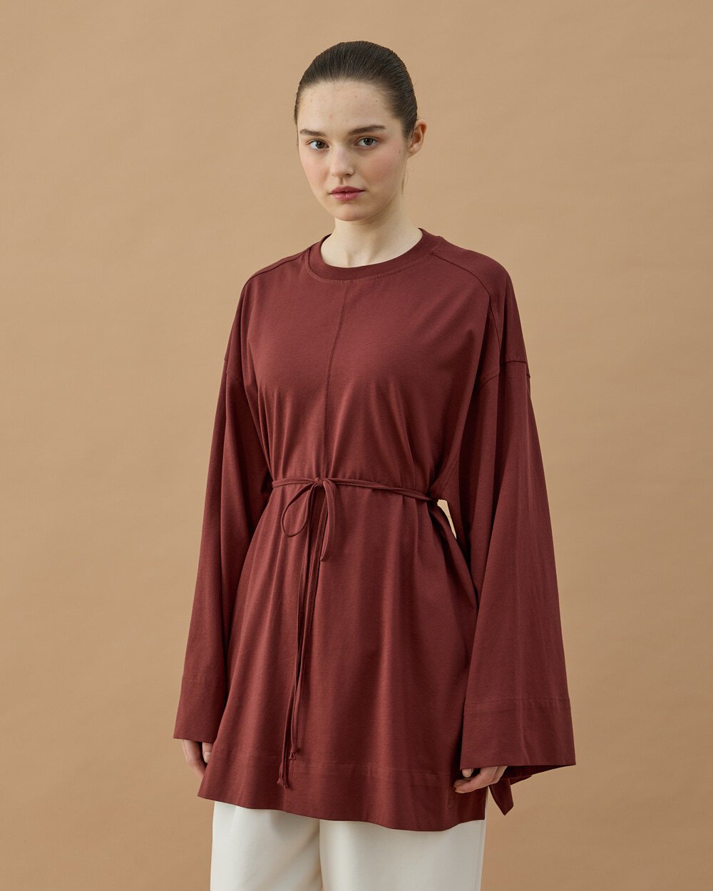 Süprem Pure Kesikli Tunik Terra Cotta - Aybikestil