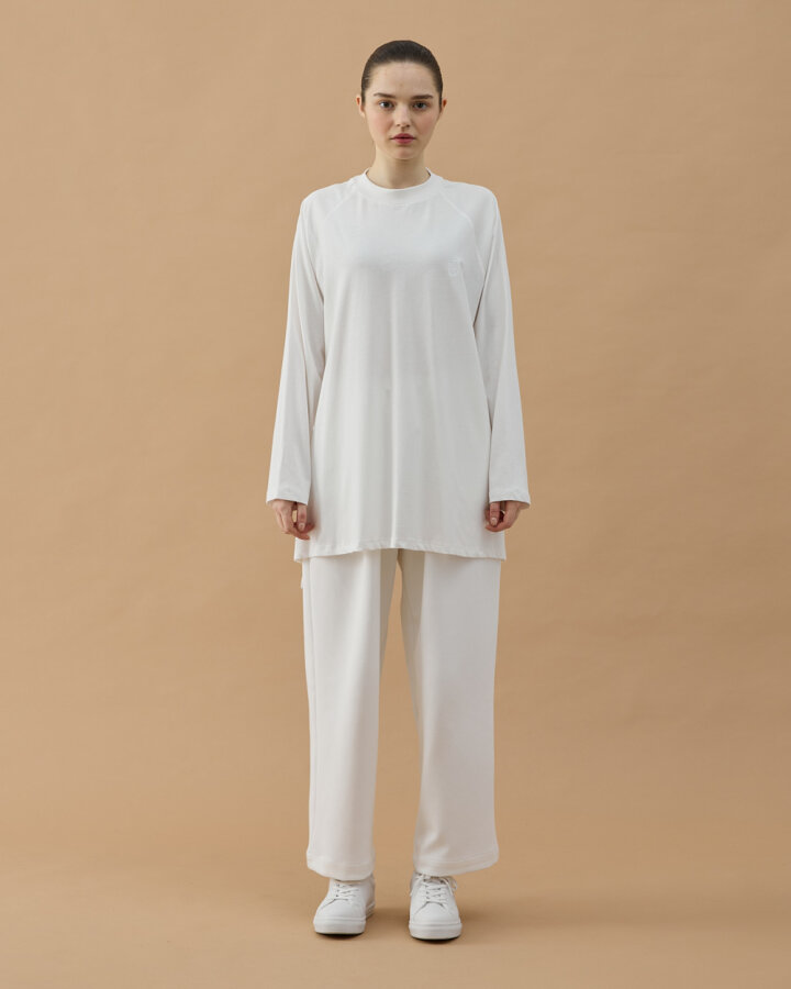 Süprem Relax Bluz Ekru - Aybikestil (1)