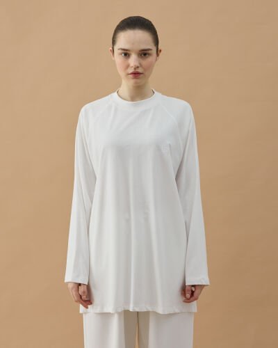 Süprem Relax Bluz Ekru 