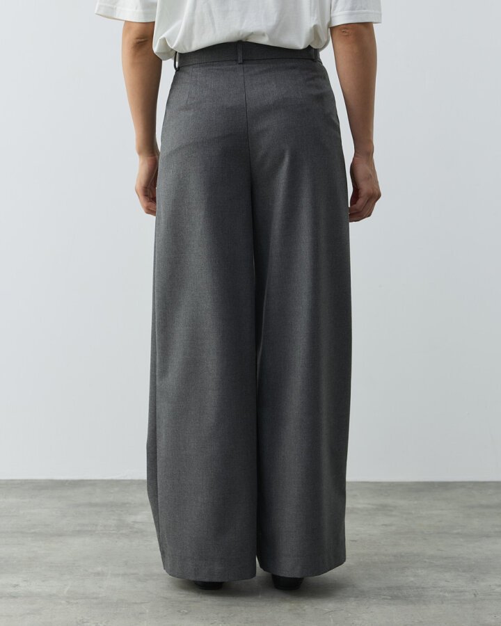 Tek Pileli Wide Leg Pantolon Antrasit - Aybikestil (1)