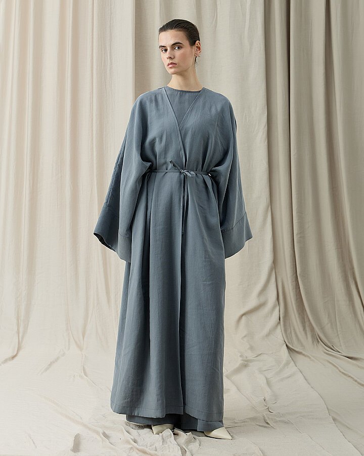 kimono☆ 1日出品　0608 Tencel Diamond Kimono Abaya Nefti - Aybikestil.com