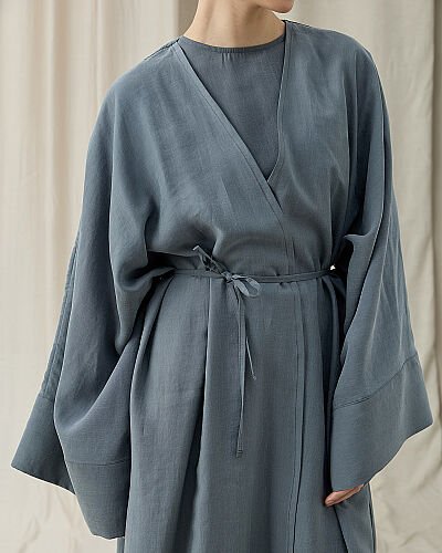 Tencel Diamond Kimono Abaya Nefti - Aybikestil (1)