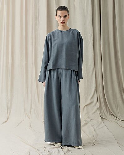 Tencel Yırtmaçlı Must Bluz Nefti - Aybikestil (1)