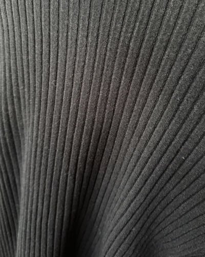 Triko Balıkçı Yaka Fitilli Body Siyah - Aybikestil (1)