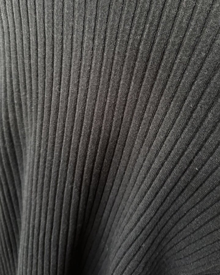 Triko Balıkçı Yaka Fitilli Body Siyah - Aybikestil (1)