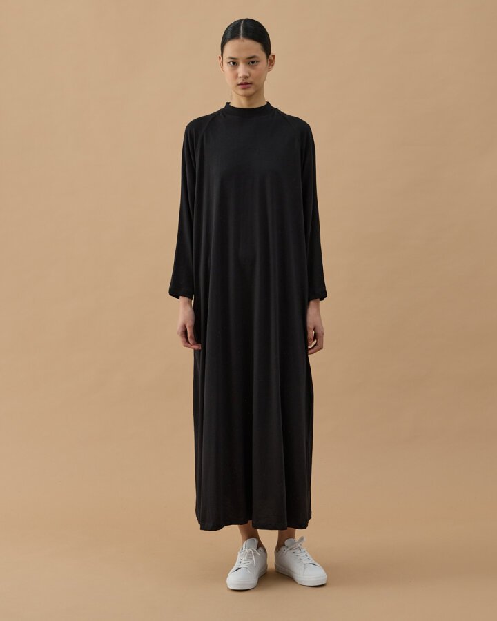 Uzun Kollu Elbise Astarı Siyah - Aybikestil