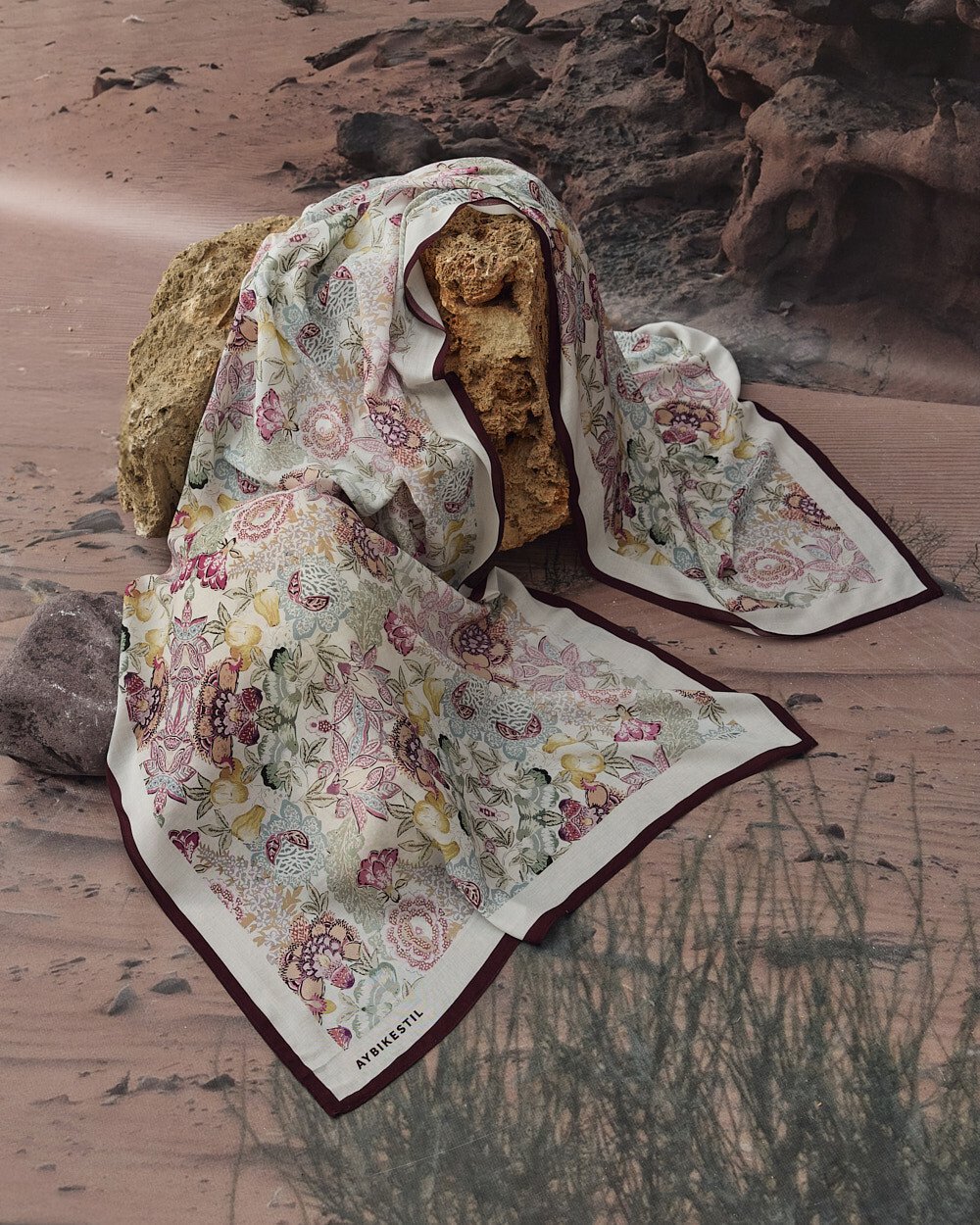 Viskon Şal Mix Flower - Aybikestil