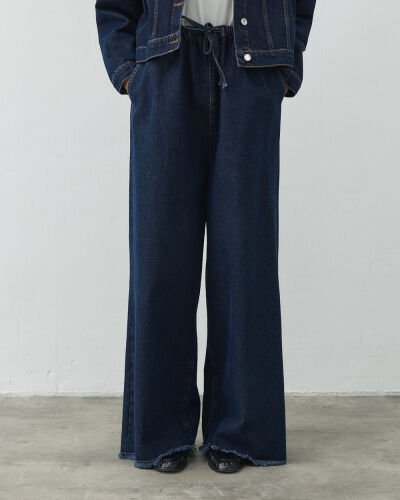 Wide Leg Jean Lacivert 