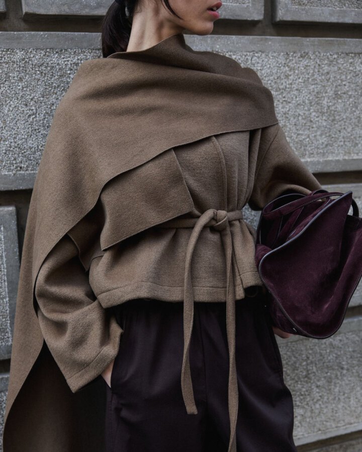 Yün Seyyar Atkılı Kısa Kaban Camel - Aybikestil (1)