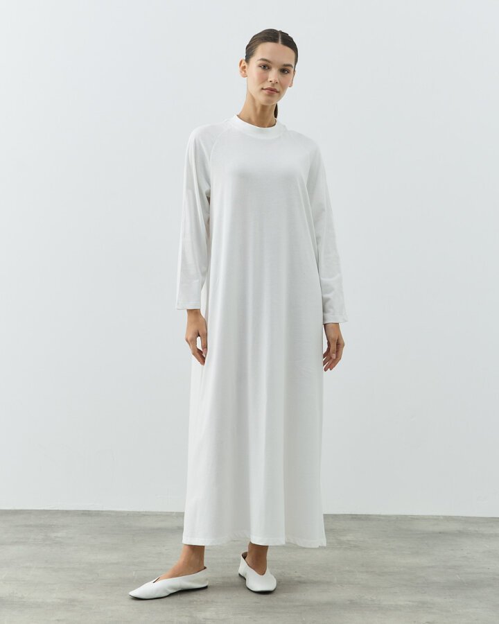 Uzun Kollu Elbise Astarı Paket Siyah-Ekru - Aybikestil (1)