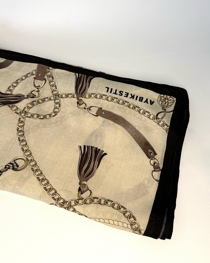 Viskon Şal Tassel Bej - Aybikestil (1)