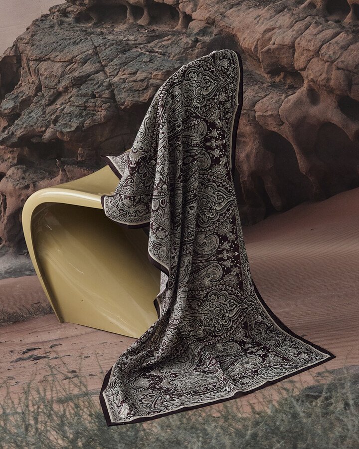 Viskon Şal Vintage Ethnic