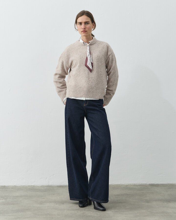 Yakası Fularlı Kazak Vizon - Aybikestil (1)