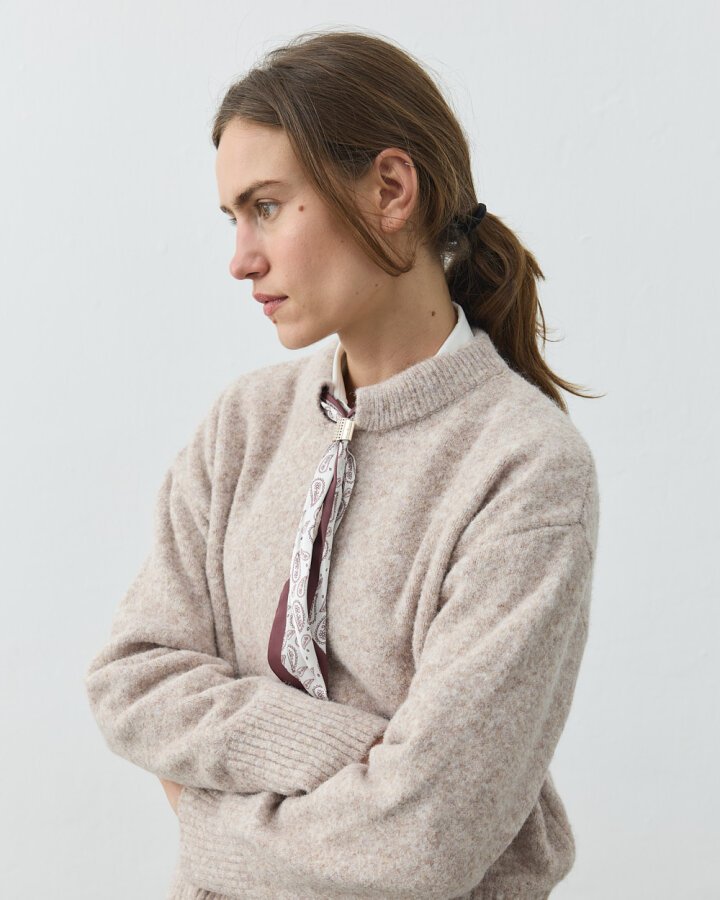 Yakası Fularlı Kazak Vizon - Aybikestil (1)