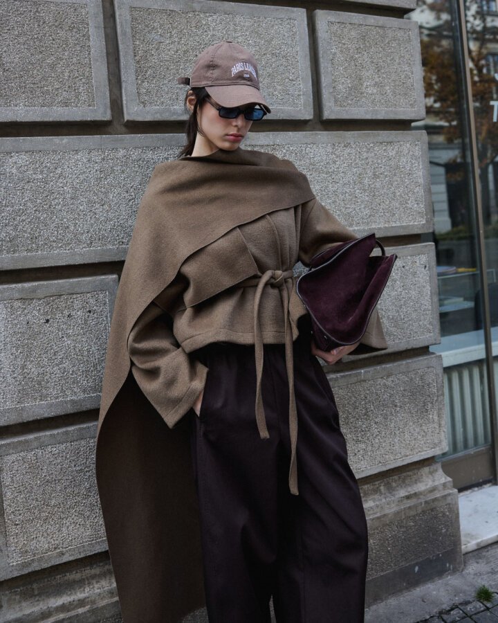 Yün Seyyar Atkılı Kısa Kaban Camel - Aybikestil (1)