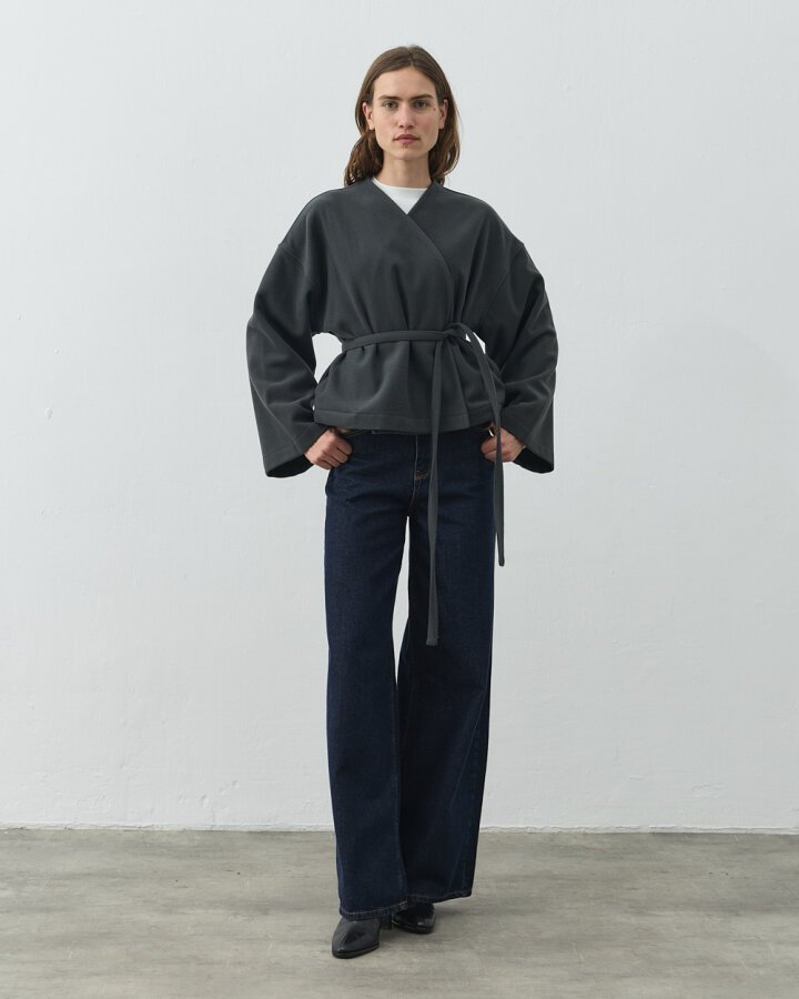 Yün Seyyar Atkılı Kısa Kaban Yeşil - Aybikestil (1)