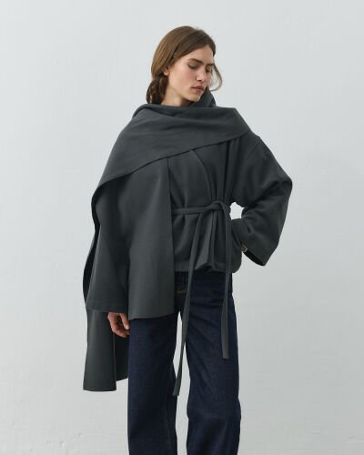 Yün Seyyar Atkılı Kısa Kaban Yeşil 