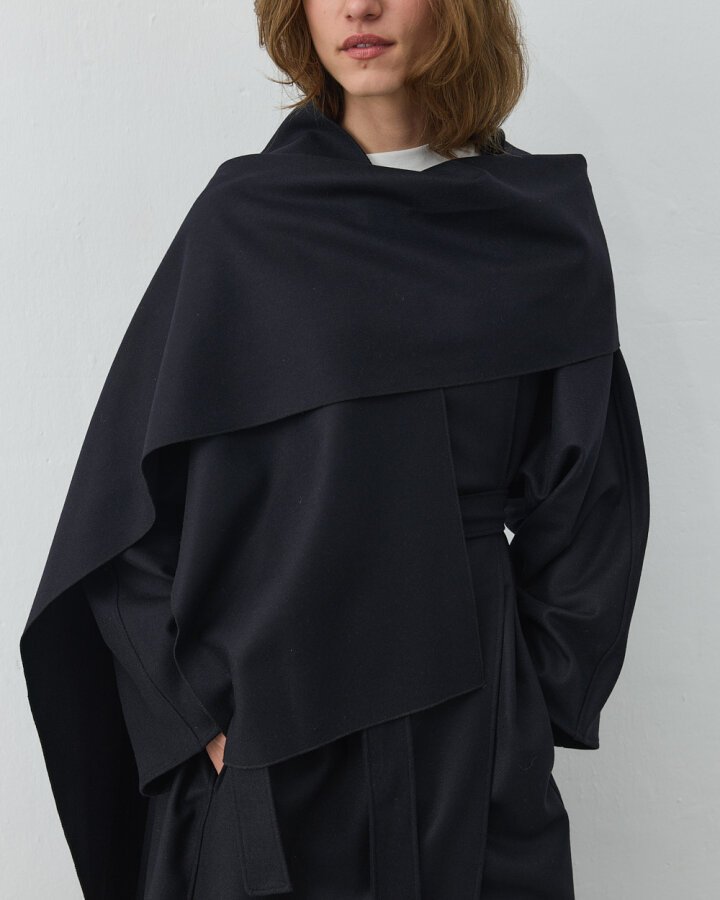 Yün Seyyar Atkılı Uzun Massi Kaban Lacivert - Aybikestil (1)